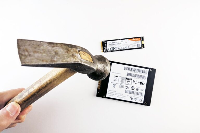 Destrucción de discos SSD y HDD