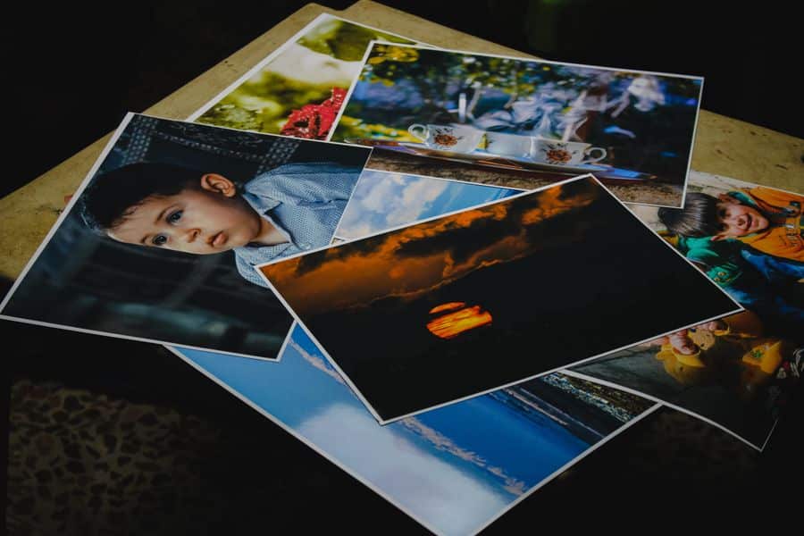 Fotografías impresas para calidad de papel