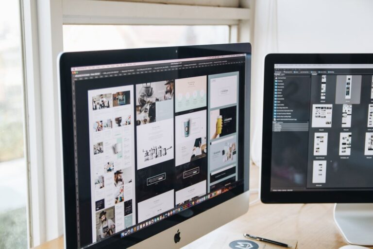 Monitores duales para diseño y productividad