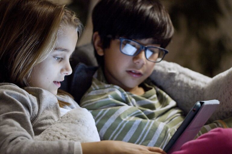 Tablets para niños en uso nocturno